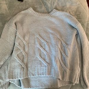 Cable crew neck sweater
